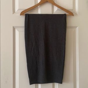 Soft, gray pencil skirt!